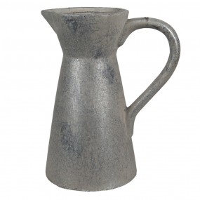 26CE1351 Vase 20x13x25 cm Grau Keramik Dekoration Vase