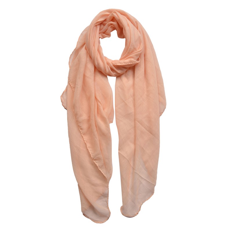 MLSC0420SP Solid Colour Scarf 80x180 cm Pink Synthetic Shawl Women