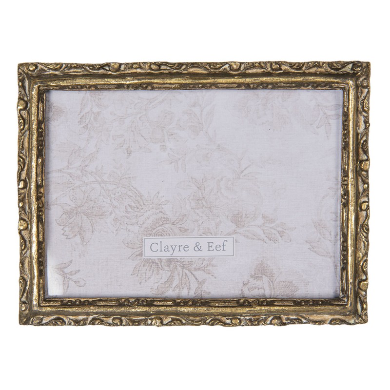 2F0682 Photo Frame 13x18 cm Gold colored Plastic Rectangle Picture Frame