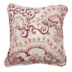 2Q194.030 Cushion Cover 50x50 cm White Polyester Square Pillow Cover