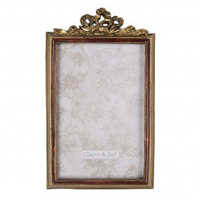 22F0686 Photo Frame 10x15 cm Gold colored Plastic Rectangle Picture Frame