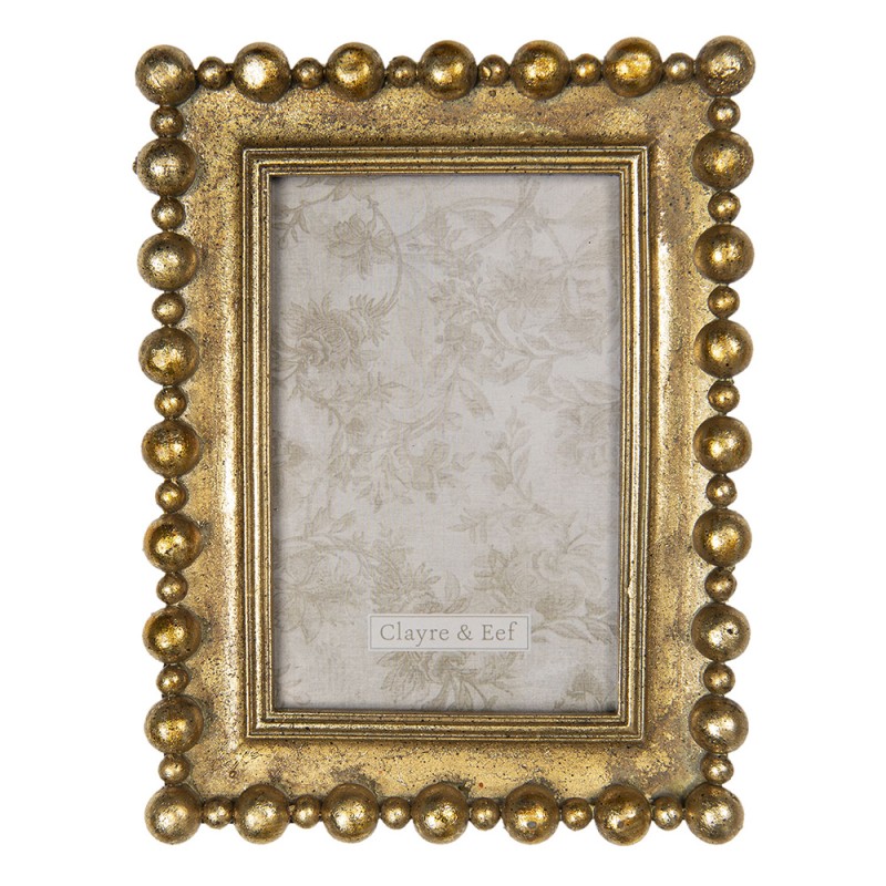 2F0694 Photo Frame 10x15 cm Gold colored Plastic Rectangle Picture Frame