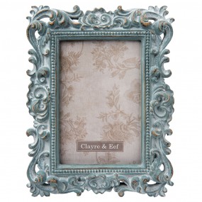 22F0436 Photo Frame 10x15 cm Turquoise Plastic Rectangle Picture Frame