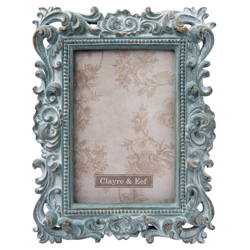 2F0436 Photo Frame 10x15 cm Turquoise Plastic Rectangle Picture Frame