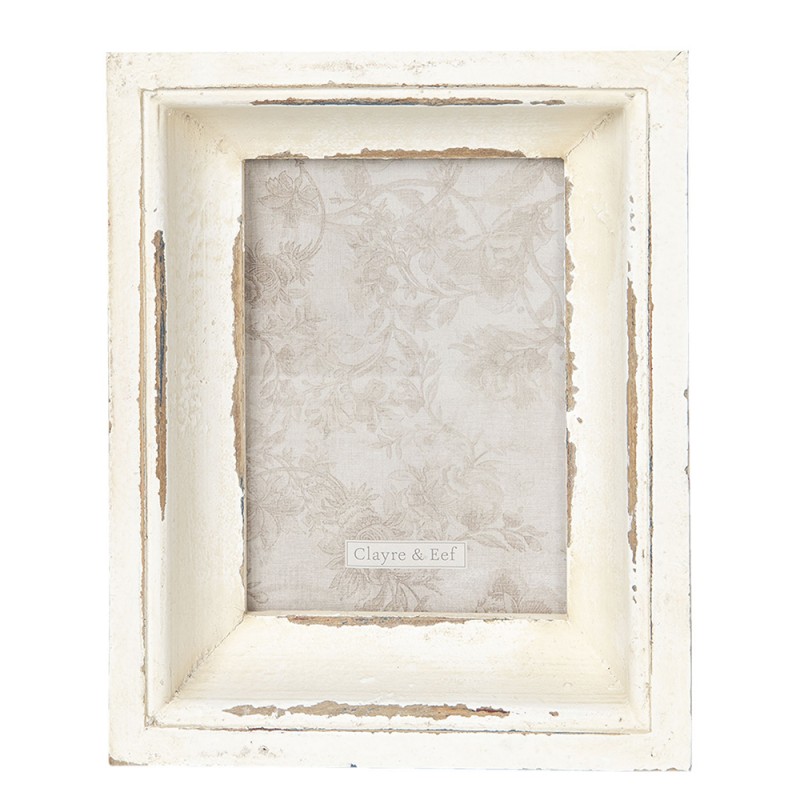 2F0572 Photo Frame 13x18 cm White Wood Rectangle Picture Frame