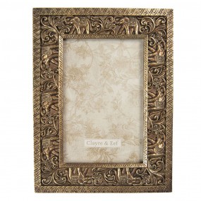 22F0778 Photo Frame 10x15 cm Gold colored Plastic Rectangle Picture Frame