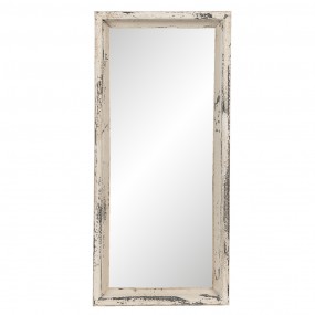 252S202 Specchio 26x57 cm Beige Legno  Rettangolo Grande specchio
