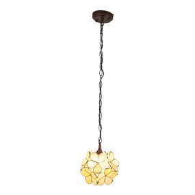 25LL-6092 Pendant Lamp Tiffany 21x21x17/90 cm  Beige Glass Flower Dining Table Lamp