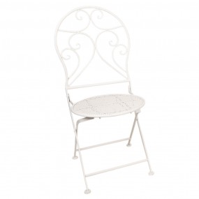 25Y0632 Bistro Set Bistro Table Bistro Chair Set of 3 Ø 60x70 White Iron Balcony Set