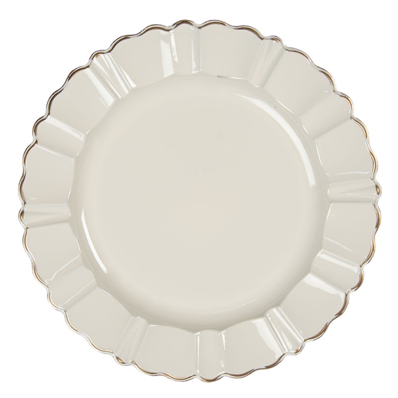 64595N Charger Plate Ø 33 cm Beige Plastic Round Under Plate