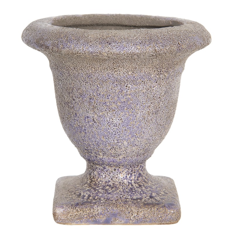 6CE1224 Blumentopf 12 cm Violett Keramik Innenblumentopf