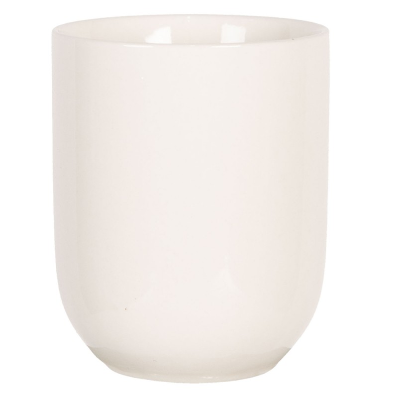 6CEMU0088 Mug 100 ml White Porcelain Round Tea Mug