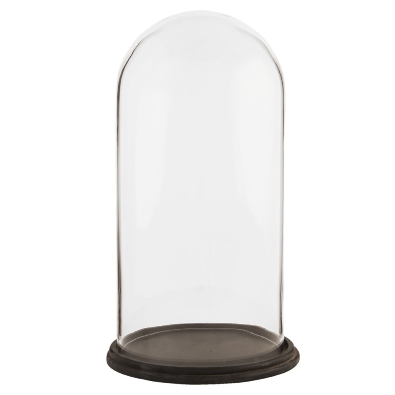 6GL1270 Cloche Ø 23x39 cm Glass Round Glass Bell Jar