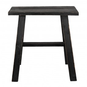 26H2056 Plant Table 42x28x43 cm Black Wood Rectangle Plant Stand