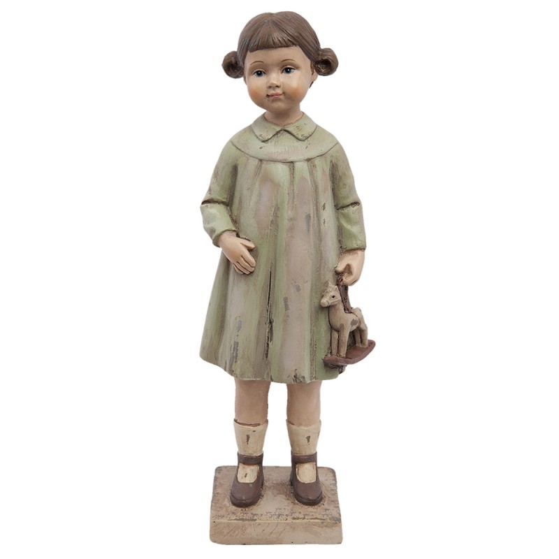 6PR1163 Figurine Girl 8x6x23 cm Brown Polyresin Home Accessories