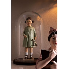 26PR1163 Figurine Fille 8x6x23 cm Marron Polyrésine Accessoires de maison