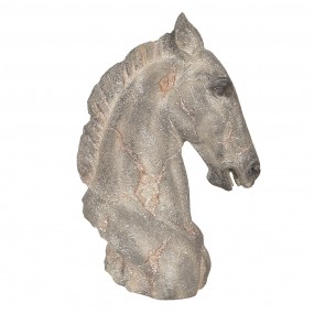26PR2651 Statuetta Cavallo 27x17x39 cm Grigio Poliresina Accessori per la casa