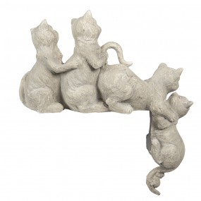 26PR2901 Figurine Cat 47x13x51 cm Grey Polyresin Home Accessories