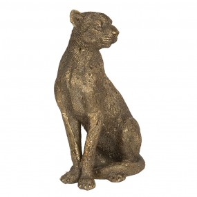 26PR3014 Figurine Panther 14x11x27 cm Gold colored Polyresin Panther Home Accessories