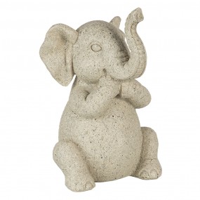 26PR4680 Statuetta decorativa set di 3 Elefante 6x5x9 cm Grigio Poliresina Statuetta decorativa