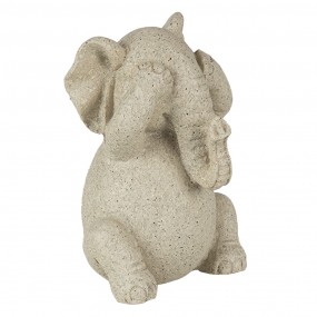 26PR4680 Statuetta decorativa set di 3 Elefante 6x5x9 cm Grigio Poliresina Statuetta decorativa