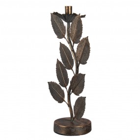 26Y4312 Candle holder 27x13x44 cm Copper colored Iron Leaves Candle Holder