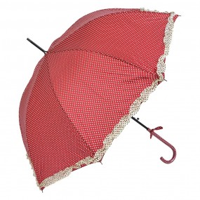 2JZUM0030R Paraplu Volwassenen  Ø 90 cm Rood Polyester Stippen Regenscherm