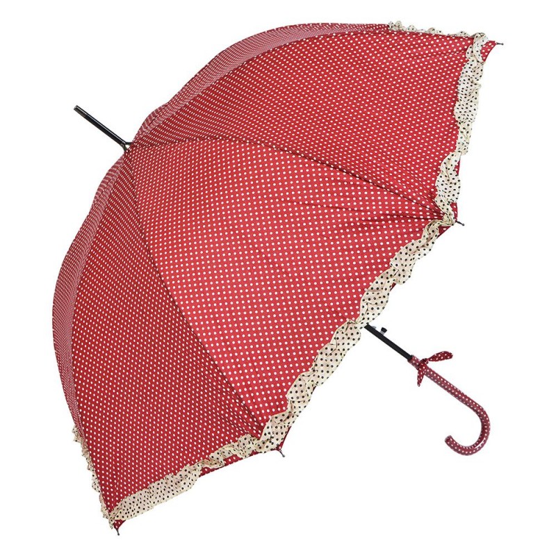 JZUM0030R Erwachsenen-Regenschirm Ø 90 cm Rot Polyester Punkte Regenschirm