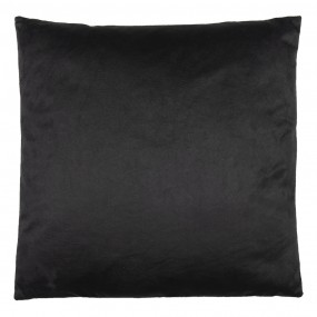 2KG023.111 Decorative Cushion 45x45 cm Black White Synthetic Flowers Square Cushion Cover with Cushion Filling