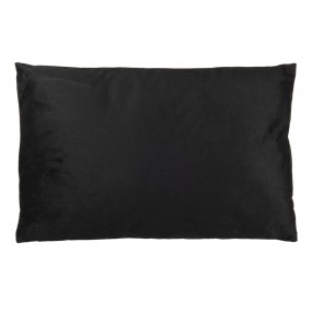 2KG036.008 Decorative Cushion 60x40 cm Black White Polyester Flowers Rectangle Cushion Cover with Cushion Filling