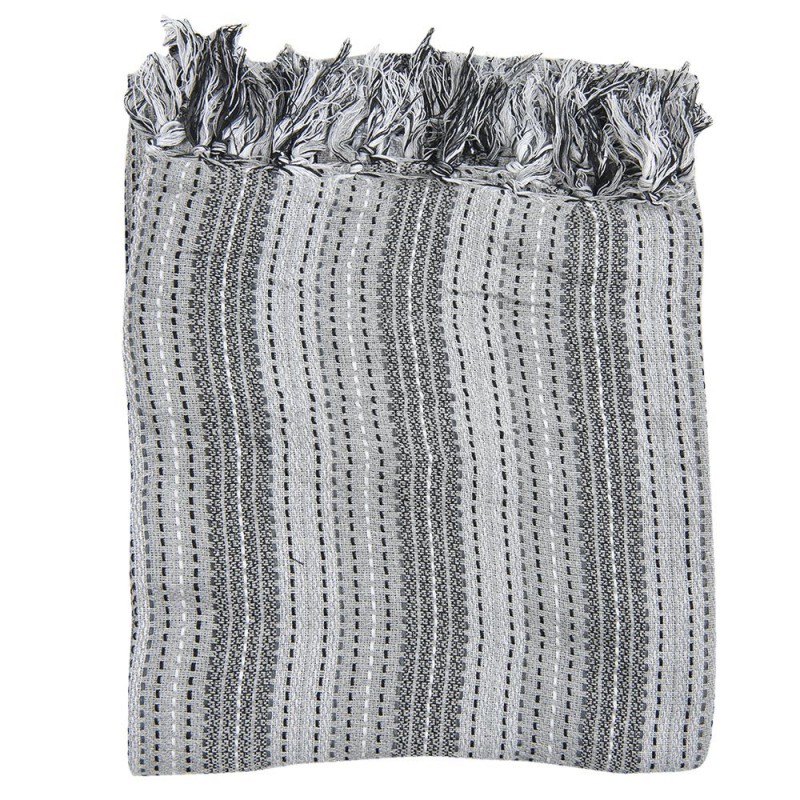 KT060.110G Throw Blanket 125x150 cm Grey Cotton Blanket