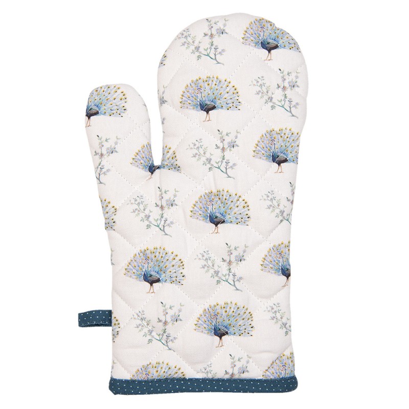 peacock oven mitt