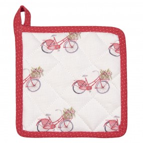 2RBC45K Presina per bambini 16x16 cm Rosso Bianco  Cotone Bicicletta Quadrato Madre figlia