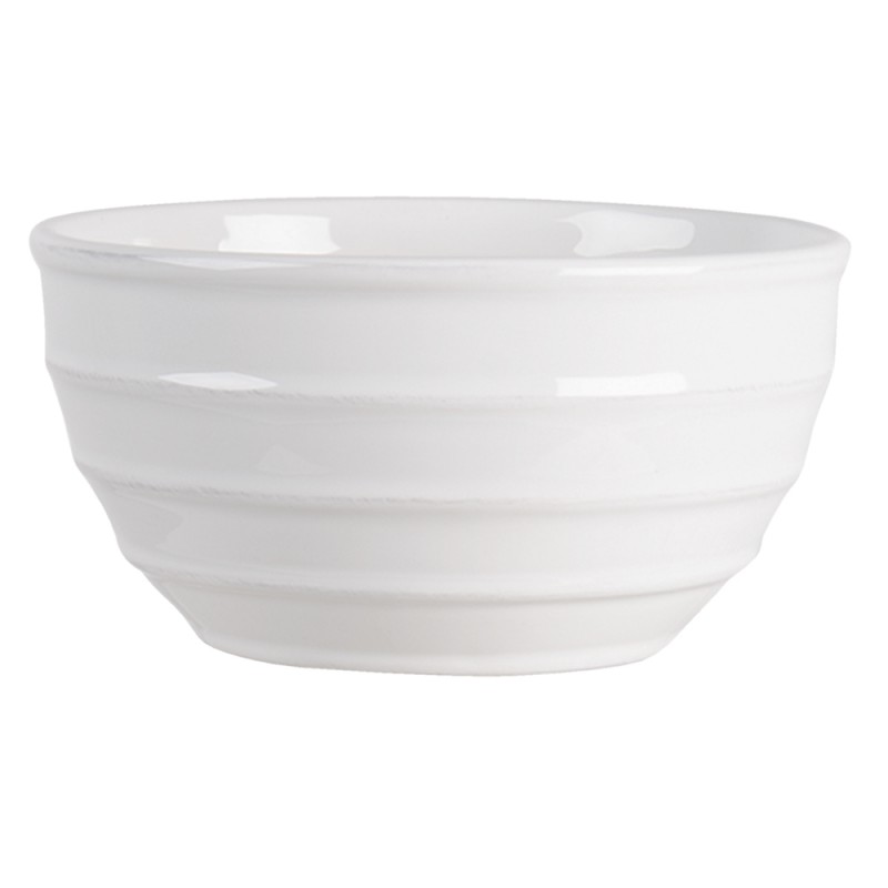 RIPUL Soup Bowl 1000 ml White Ceramic Stripes Round Serving Bowl