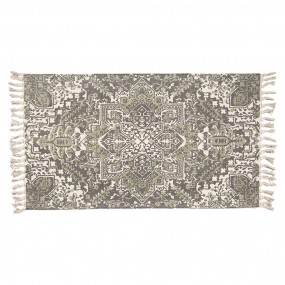 2KT080.060L Rug 140*200 cm Grey, Green Cotton Rectangle Carpet Tapestry