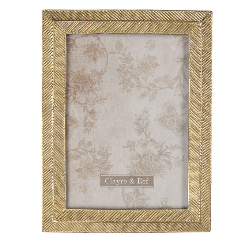 2F0710 Photo Frame 13x18 cm Gold colored Plastic Rectangle Picture Frame