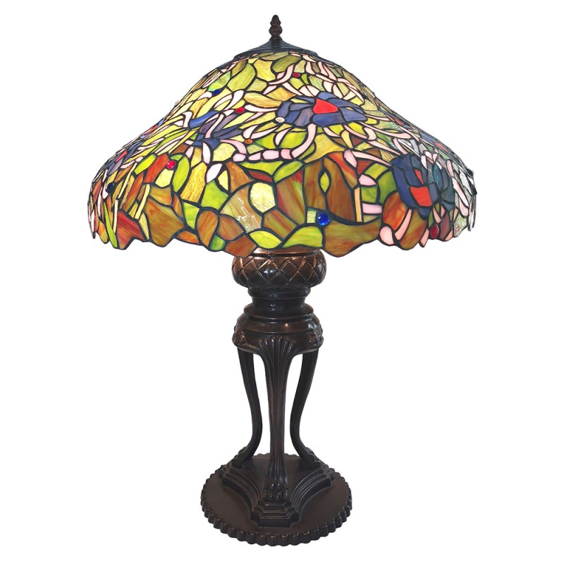 5LL-6055 Lampada parete Tiffany 55*85 cm Multicolor  Poliresina, Vetro Lampada da Scrivania tiffany  Lampada Tiffany