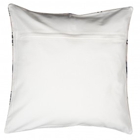 2KT032.056 Cushion Cover 50x50 cm Beige White Cotton Square Pillow Cover