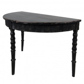 25H0541 Side Table 120x60x80 cm Black Wood Console Table