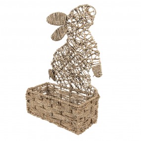 26RO0562 Storage Basket Rabbit 30x14x49 cm Brown Rattan Basket
