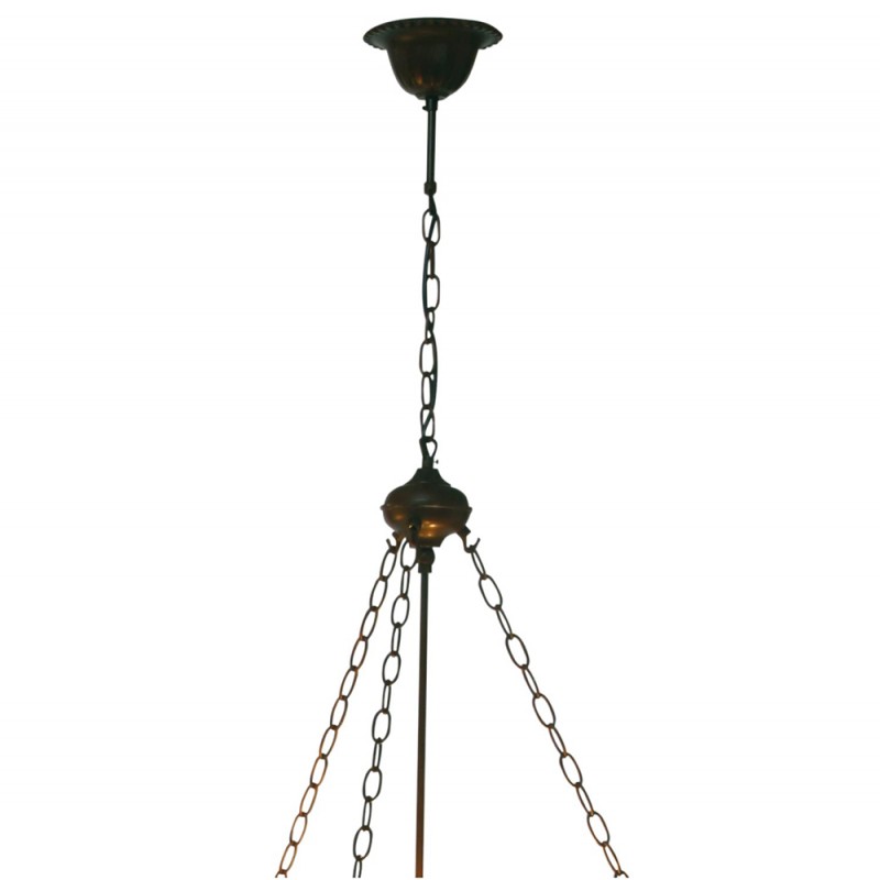 5LL-8842 Pendant Light Tiffany 100 cm  Brown Iron Pendant Lamp