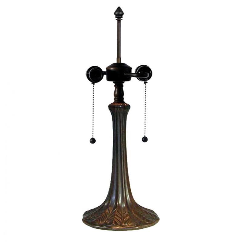 5LL-9023 Lamp Base Table Lamp Tiffany Ø 17x52 cm  Brown Plastic Lamp Base