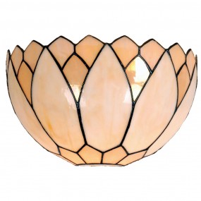 25LL-9136 Wall Light Tiffany 30x15x20 cm  Beige Glass Semicircle Wall Lamp