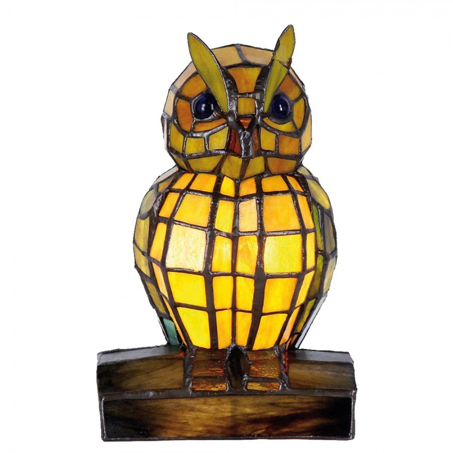 Tiffany shop owl lamp