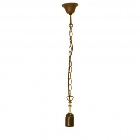 25LL-97 Kabelanhänger Tiffany 130 cm  Goldfarbig Eisen Pendel Leuchte