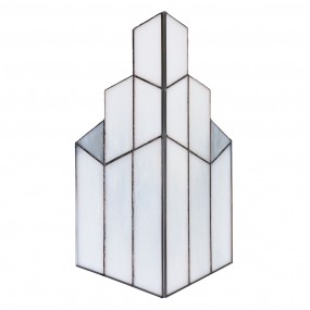25LL-6121 Wandleuchte Tiffany 36x4x21 cm  Weiß Glas Wandlampe
