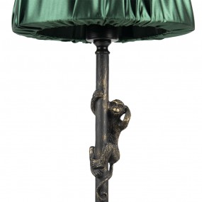 26LMC0055 Tischlampe Ø 25x55 cm  Braun Grün Kunststoff Affe Schreibtischlampe