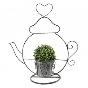 26Y4695 Plant Holder Teapot 45x20x48 cm Grey Iron Decorative Plant Holder