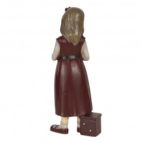 26PR2916 Figurine Enfant 8x7x21 cm Rouge Polyrésine Accessoires de maison