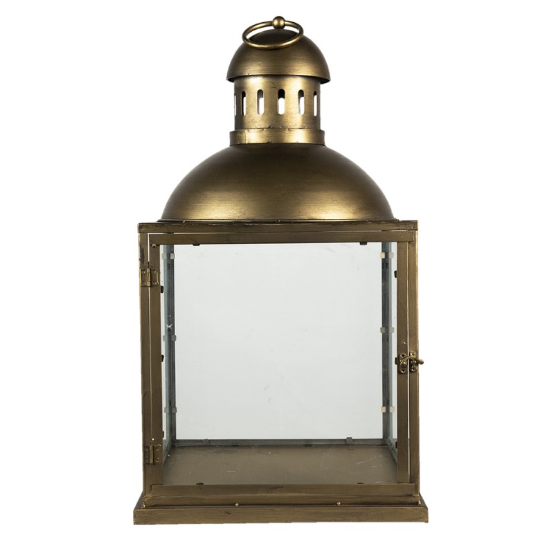 5Y0959 Lantern XL 80 cm Copper colored Iron Candlestick